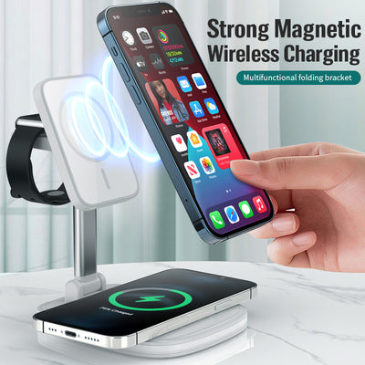 3in1 Magnetic Folding Wireless Charger